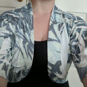 Slitted Blue Cover Up